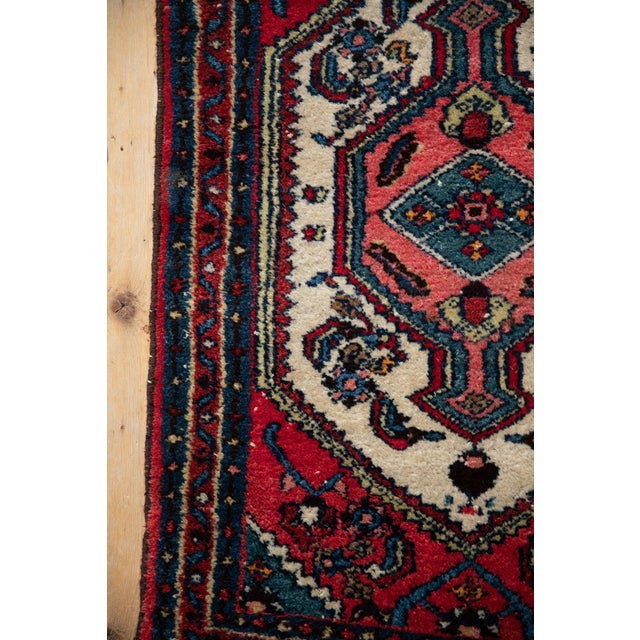 Red Vintage Hamadan Rug Mat - 1'11" x 2'10" For Sale - Image 8 of 8