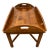 Vintage Ethan Allen Butler's Tray Oval Cocktail Table Colonial Revival Maple For Sale In Palm Springs - Image 6 of 14
