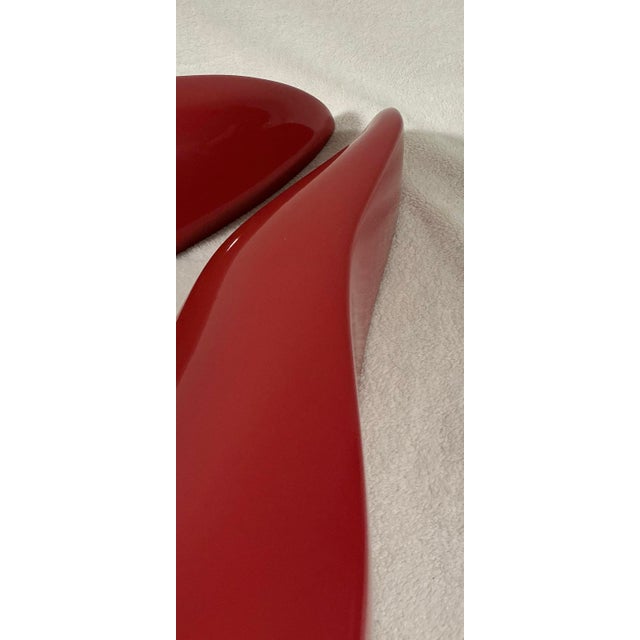 Plastic Large Modern 3-D Red Lips Wall Mount Handcrafted Original Design by Brian M Chalker for Remi Danielle Modern, 2026 For Sale - Image 7 of 12