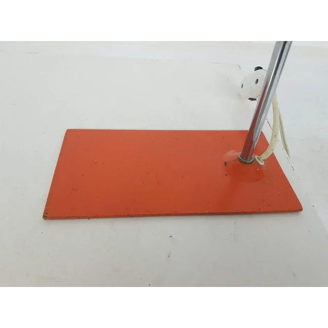 Mid-Century Dutch Orange Desk Light, 1960s For Sale - Image 4 of 12
