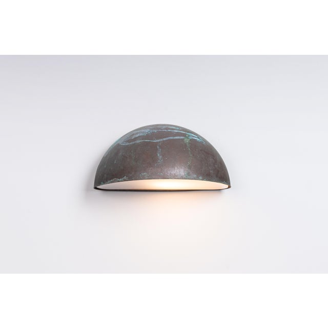 Metal Model 6650 Wall Lamp in Patinated Copper from Horn Belysning, 1980s For Sale - Image 7 of 11