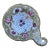 Antique Tea Strainer Handpainted Roses Porcelain For Sale