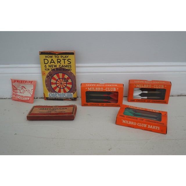 Vintage Feudal Oak Hanging Dart Board Cabinet For Sale - Image 11 of 17