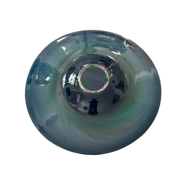 A dynamic studio glass platter from Elodie Holmes’ Liquid Light Glass “Figure Series,” created in 2007. The piece blends...