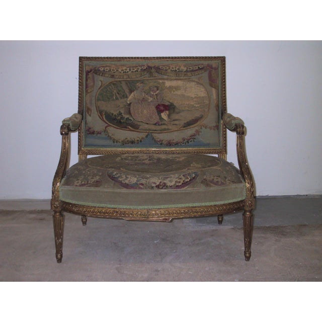 Bronze Set of Two 18c. Louis XVI Chairs For Sale - Image 8 of 8