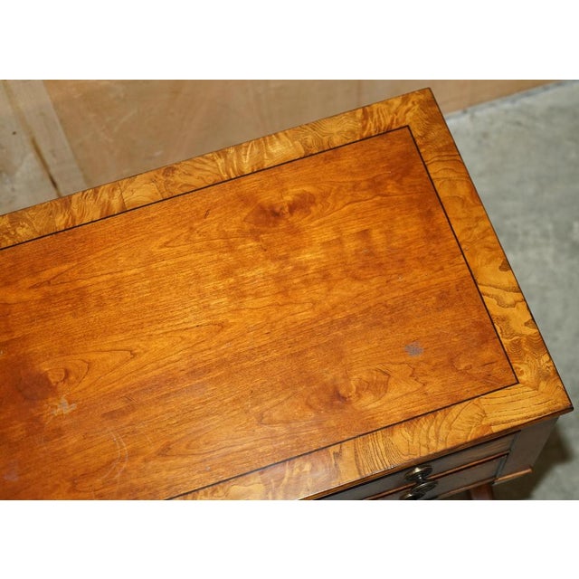 Tuscan Neoclassic Townhouse Sideboards in Burr Oak from Ethan Allen, Set of 2 For Sale - Image 13 of 18