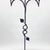 2020s Hand Forged Iron Floor Candelabra 50″ (126cm) Antique Copper Patina 3-Arm Vine & Leaf Detail Rustic Decor For Sale - Image 5 of 7