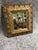 Antique carved pine framed mirror. Gold and bronze colored leaf motif. Very pretty.