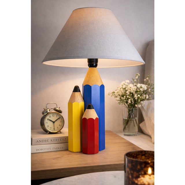 Postmodern Vintage Pencils Lamp by Pierre Sala, France, 1980s For Sale - Image 3 of 10
