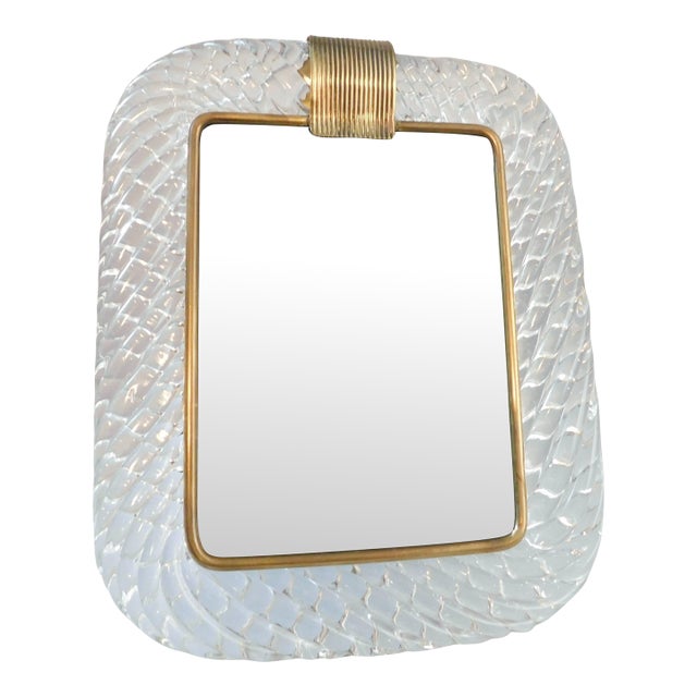 20th Century Clear Murano Photo Frame For Sale