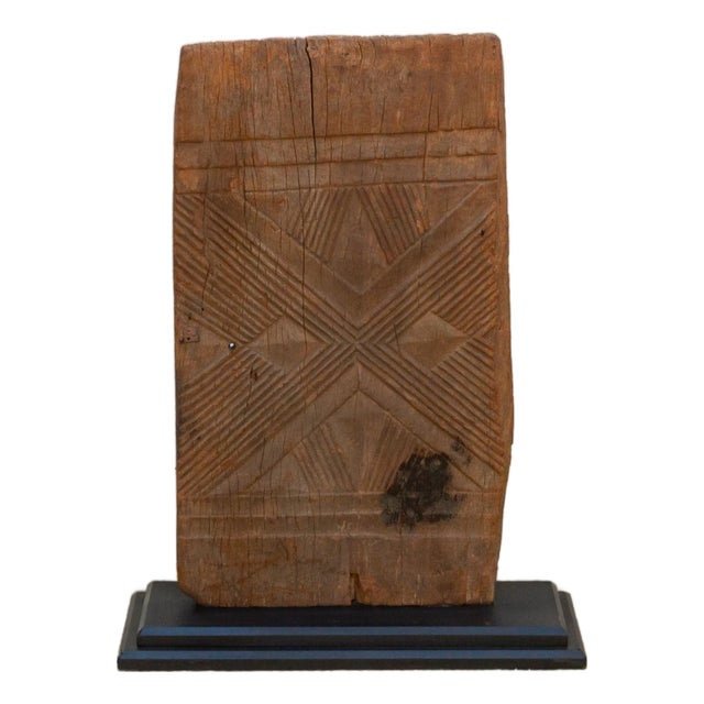 1920's Bwa Gurunsi Geometric Carved Door For Sale