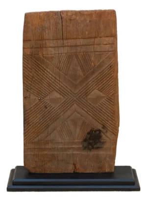 1920's Bwa Gurunsi Geometric Carved Door