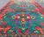 Vintage Large Caucasian Kazak Rug With Green Medallions on Red Field 5'8 X 10'7 For Sale - Image 12 of 15