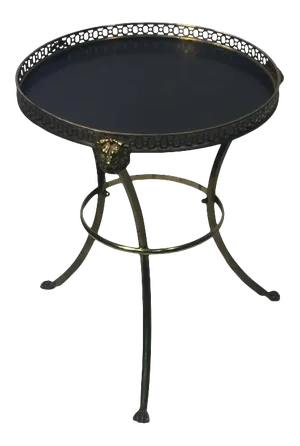 Italian Lion Head Tole Table