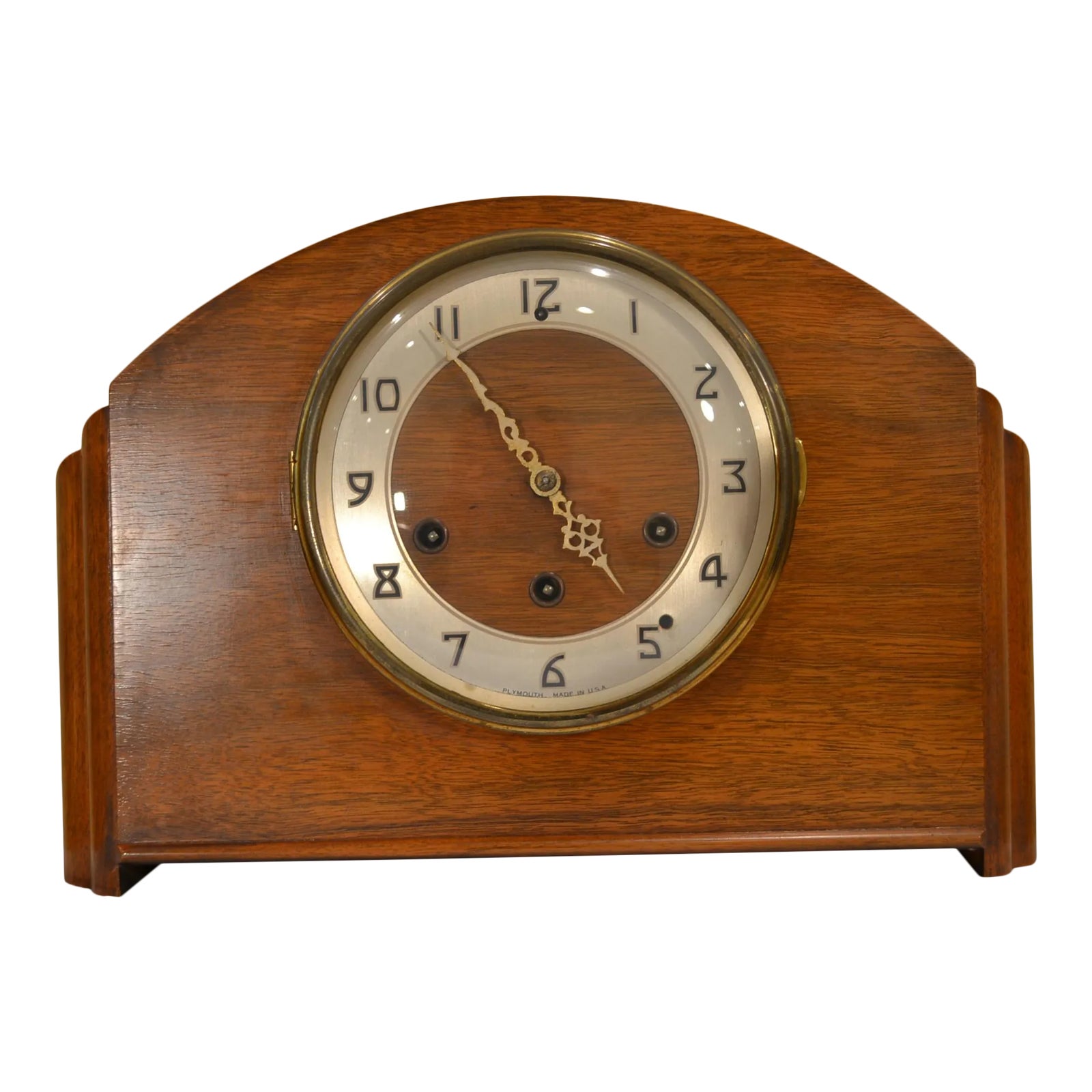 1940s Plymouth Mantel Clock Chairish