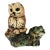 Late 20th Century Ceramic Sitting Owl Figurine Model For Sale
