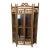 Antique Victorian Oak Stick & Ball Curio Cabinet China Display Case 35” X 21” For Sale
