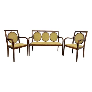 Vienna Secession to Early Art Deco Salon Suite, 1930s, Set of 3 For Sale