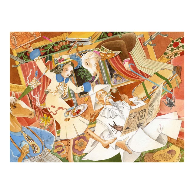 "The Rising Carriage" Original by Vikki Zhang From the Alice in Wonderland Collection For Sale