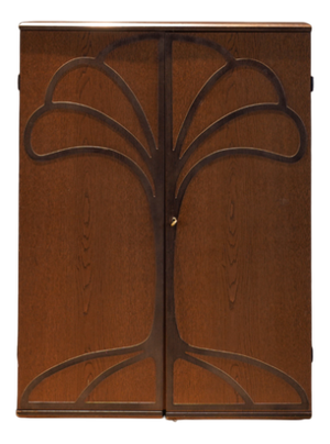 Vintage Walnut Bar Cabinet, Germany, 1980s