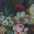 Large Framed Vintage Romantic Floral Still Life Oil Painting For Sale - Image 4 of 12