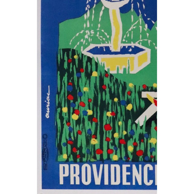 1950s French Travel Poster - Le Mont-Doré, 1050 M Auvergne 1886 M - Providence Des Asthmatiques (Linen-Backed) For Sale - Image 4 of 4