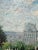 Impressionist Paris Street Scene, Tuileries Garden in Silver Frame, Signed 1980's For Sale - Image 9 of 12