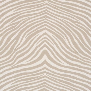 SAMPLE - Schumacher Blixen Velvet Fabric In Fawn For Sale