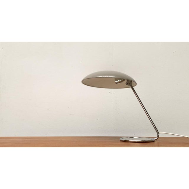 Mid-Century German Model 6761 Metal Table Lamp by Christian Dell for Kaiser Leuchten, 1960s For Sale - Image 13 of 18