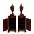 An exceptional pair of George III style knife boxes on pedestal cabinets made in the middle of the 20th Century. Dating in...