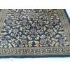Early 20th Century 1920s Black Floral Antique Chinese Rug 6' 0'' X9' 8'' Handknotted Wool Carpet For Sale - Image 5 of 5