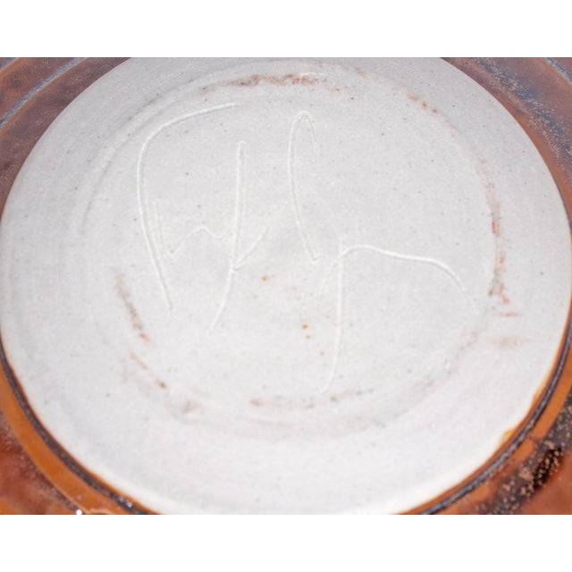 Red Signed Studio Pottery Bowl by Scott Frankenberger For Sale - Image 8 of 8