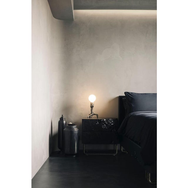 Sweet Thing Small Lamp in Patinated Cast Bronze by William Guillon For Sale - Image 13 of 18