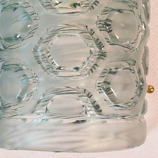 1980s Pair of Green Murano Glass Mid Century Modern Sconces For Sale - Image 9 of 10