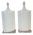 1986 Monumental Postmodern White Lacquered Plaster Lamps by Casual Lamps - a Pair For Sale