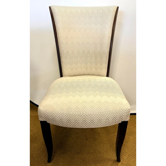 Barbara Barry Round Dining Table With Eight Barbara Barry Dining Chairs, 9 Pc For Sale - Image 4 of 12
