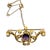 Gold Antique 15ct Gold, Amethyst and Seed Pearl Scroll Brooch, England, Edwardian Period, 1900s For Sale - Image 8 of 15