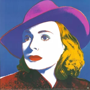 1993 Andy Warhol Foundation Lithograph of Ingrid Bergman