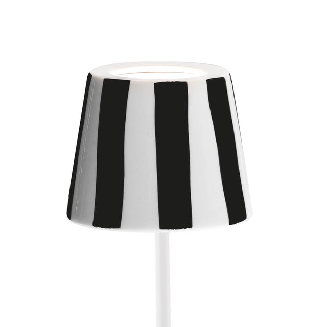 Zafferano Zafferano Ceramic Black Striped Shade for Poldina Lido Lamp For Sale - Image 4 of 4