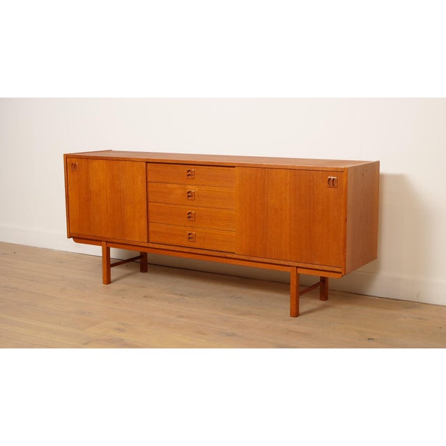 Mid-Century Modern Vintage Teak Sideboard by Erik Wörts for Ikea, 1960s For Sale - Image 3 of 15