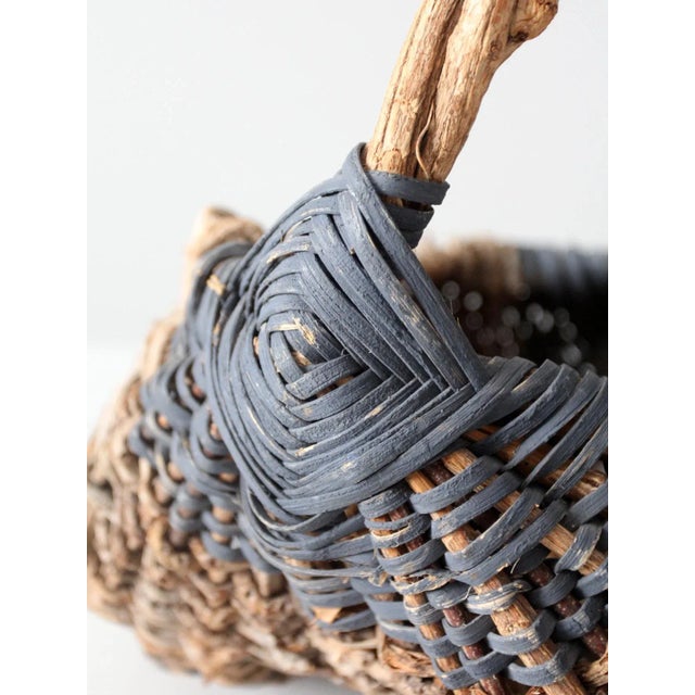 Antique Buttocks Basket For Sale - Image 9 of 12