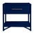 Wood Olympia One-Drawer Nightstand in Navy For Sale - Image 7 of 7