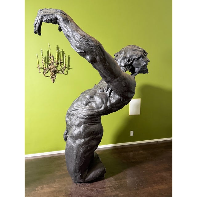 2000 - 2009 Giant Nude Male Figure Sculpture by Artist Cindy Jackson For Sale - Image 5 of 12