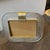 1990s Barovier Style Art Deco Murano Glass and Brass Horizontal Picture Frame For Sale - Image 9 of 11
