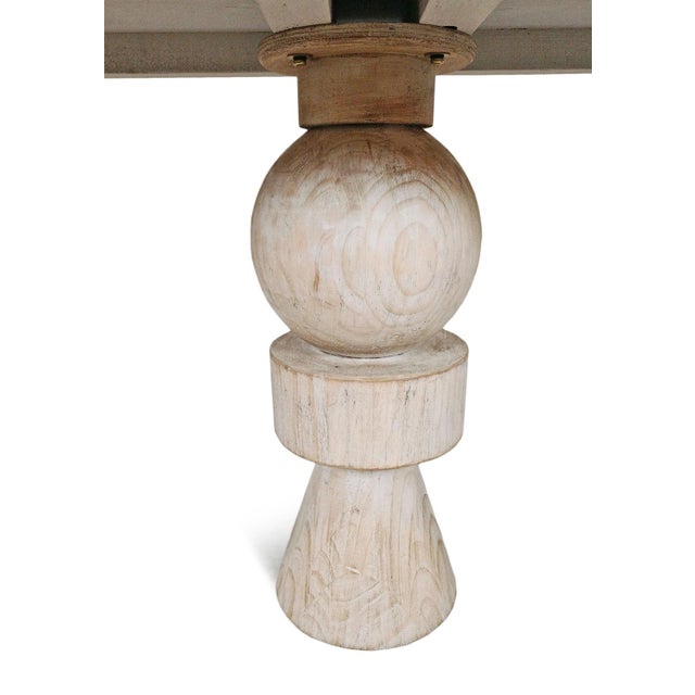 Wood Salvaged Shape Stack Console Table For Sale - Image 7 of 9