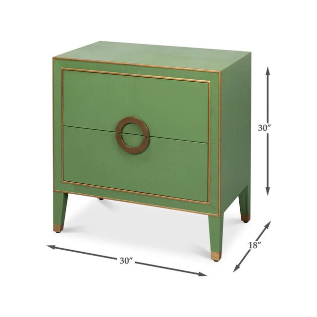 Green Modern Green Nightstand For Sale - Image 8 of 11