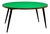 Game Table in Wood & Green Felt, Gelli, 1950s For Sale