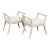 Pair, 20th Century White Swedish Gustavian Style Tabouret Stools For Sale