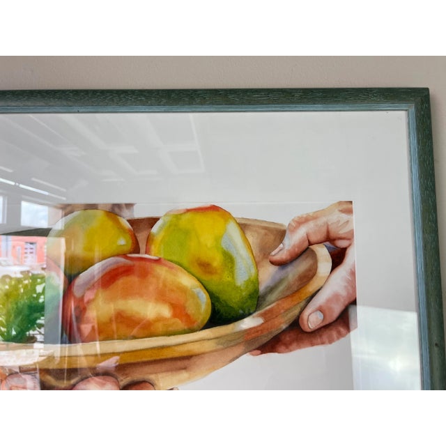Sean Callahan " Mango Man " Watercolor Painting, Framed For Sale In Miami - Image 6 of 12