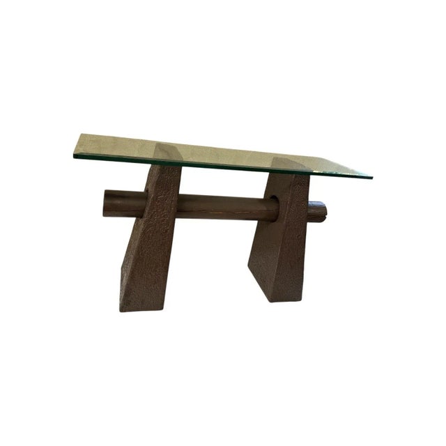 1970-80's Post Modern Sculptural Console Table For Sale - Image 4 of 10